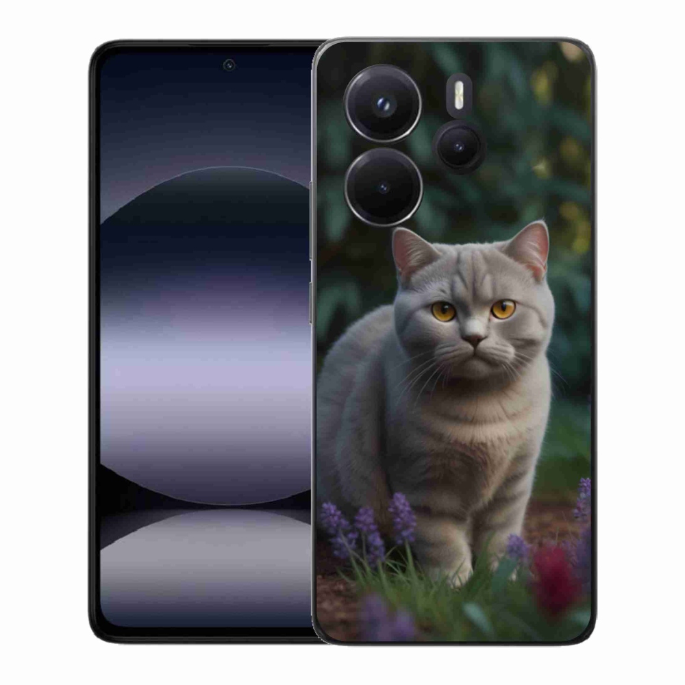 Gelový kryt mmCase na Xiaomi Redmi Note 14 - britská kočka