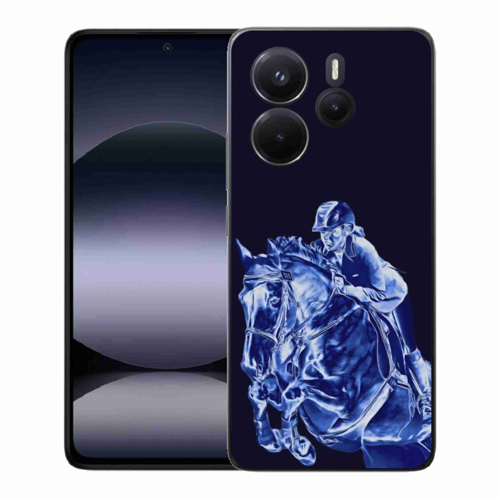 Gelový kryt mmCase na Xiaomi Redmi Note 14 - dostihový kůň