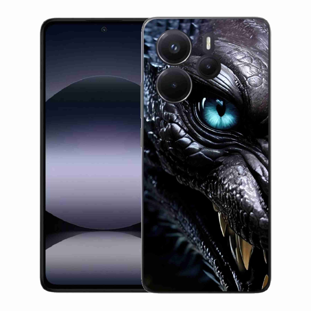 Gelový kryt mmCase na Xiaomi Redmi Note 14 - dračí pohled