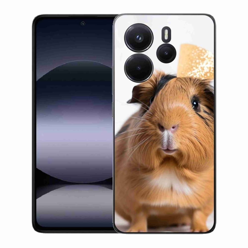 Gelový kryt mmCase na Xiaomi Redmi Note 14 - hnědé morče