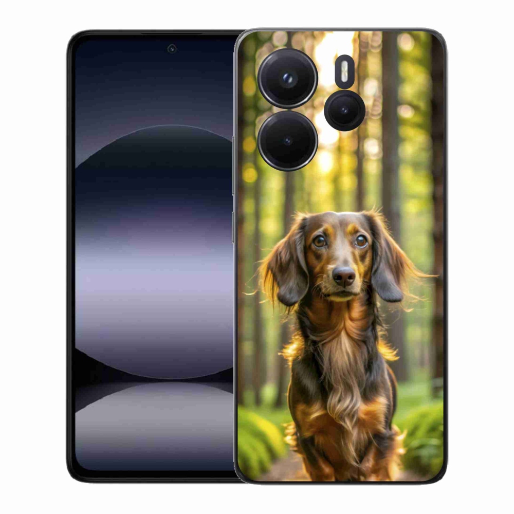 Gelový kryt mmCase na Xiaomi Redmi Note 14 - jezevčík 4