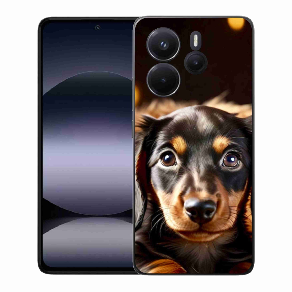 Gelový kryt mmCase na Xiaomi Redmi Note 14 - jezevčík