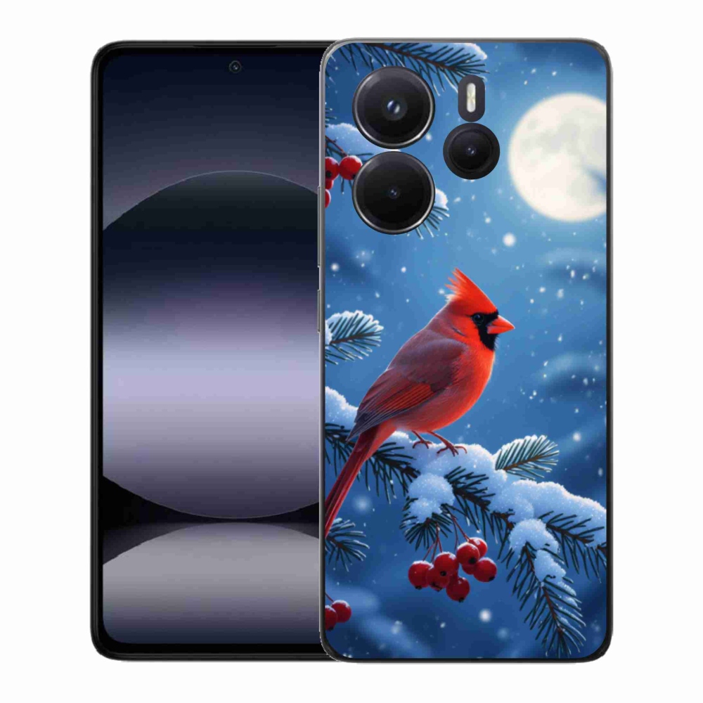 Gelový kryt mmCase na Xiaomi Redmi Note 14 - kardinál červený