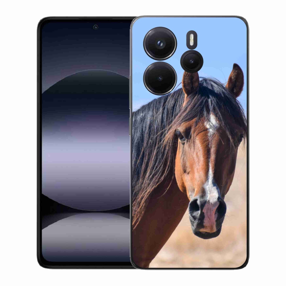 Gelový kryt mmCase na Xiaomi Redmi Note 14 - klidný kůň