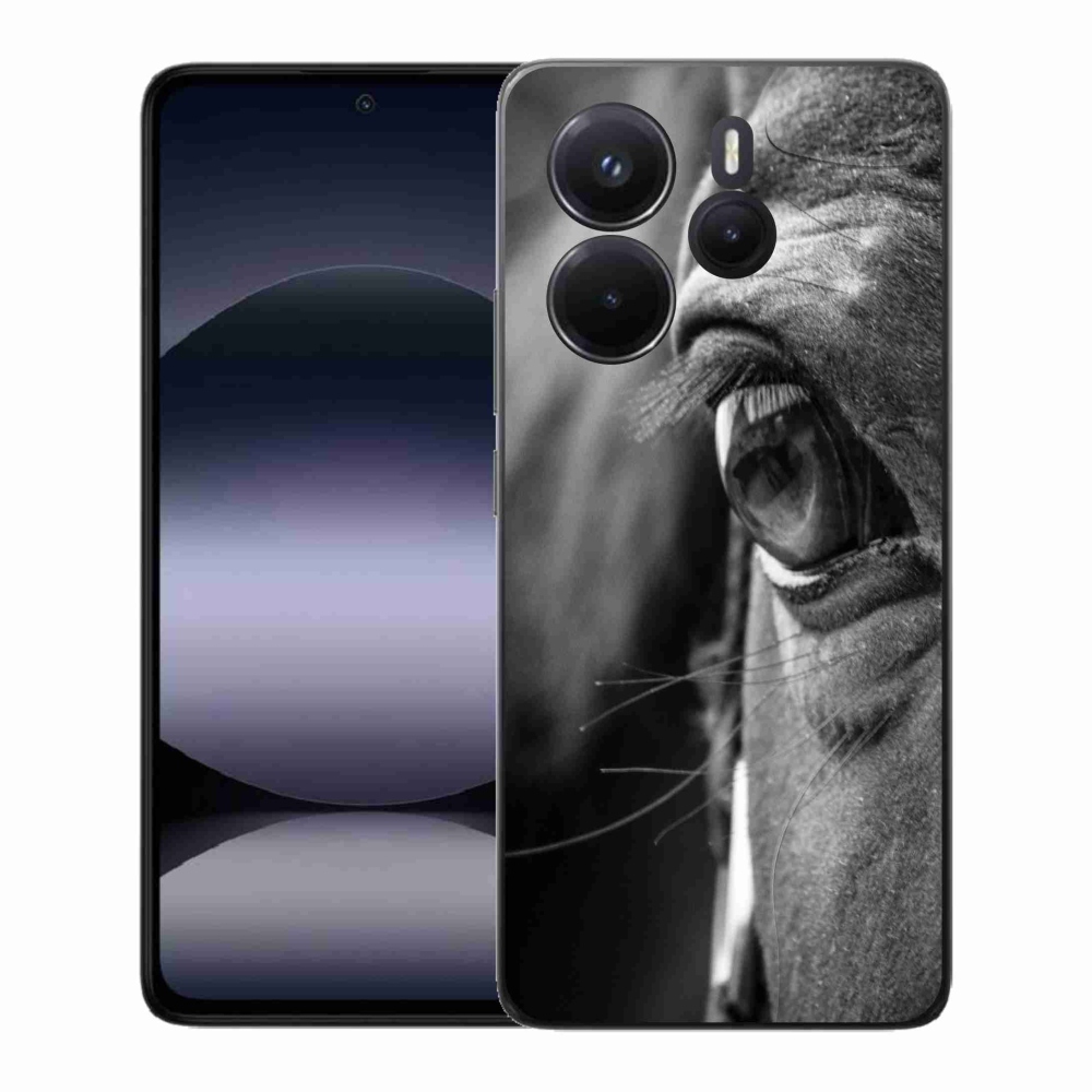 Gelový kryt mmCase na Xiaomi Redmi Note 14 - koňský pohled