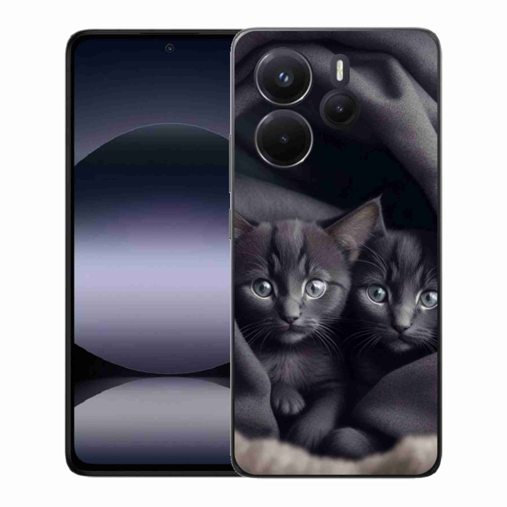 Gelový kryt mmCase na Xiaomi Redmi Note 14 - kočičí duo