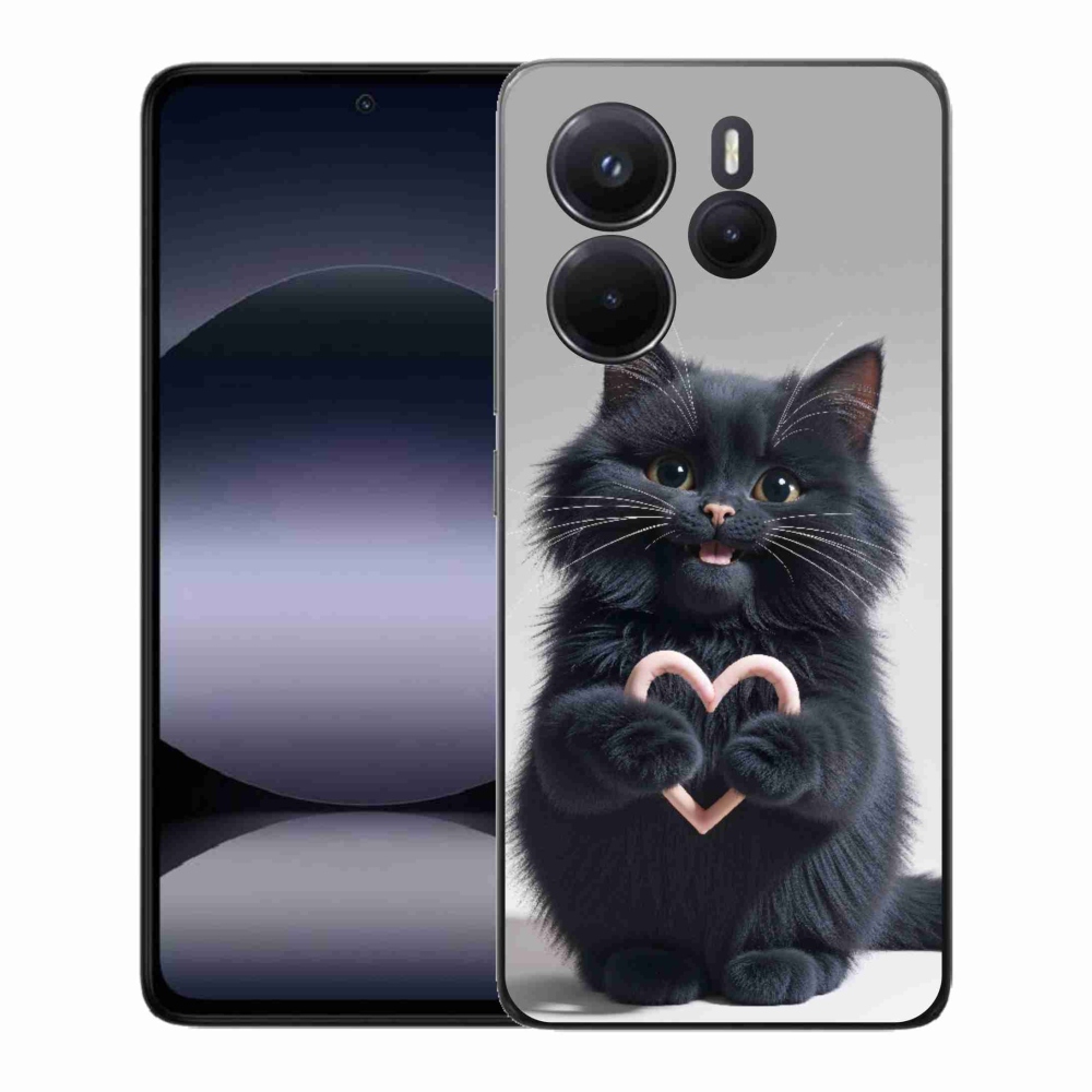 Gelový kryt mmCase na Xiaomi Redmi Note 14 - kočičí láska 3