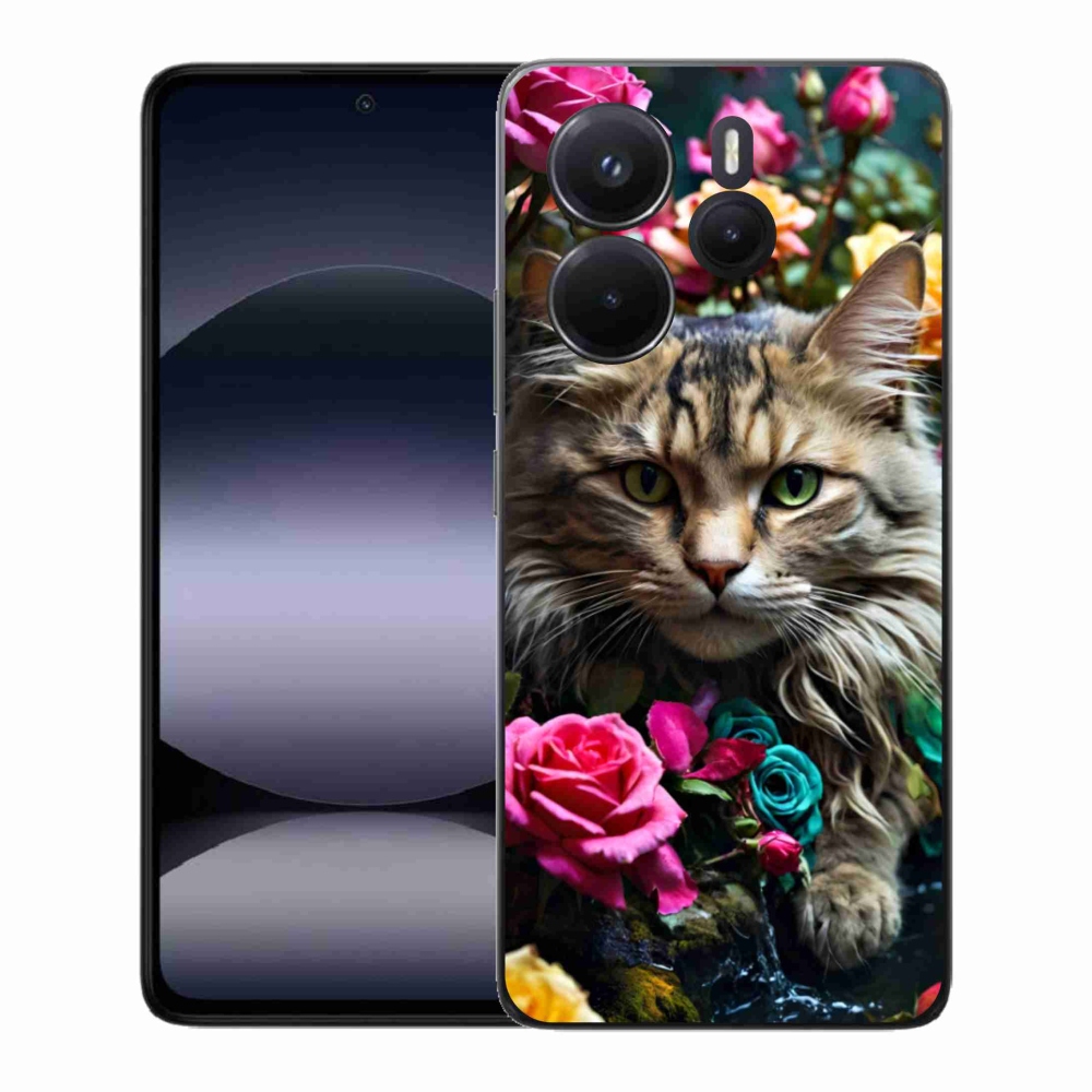 Gelový kryt mmCase na Xiaomi Redmi Note 14 - kočíčí pohled 2