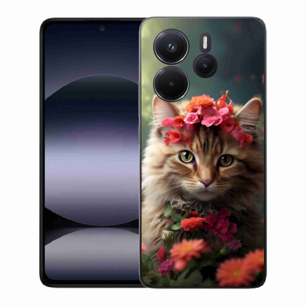 Gelový kryt mmCase na Xiaomi Redmi Note 14 - kočíčí princezna