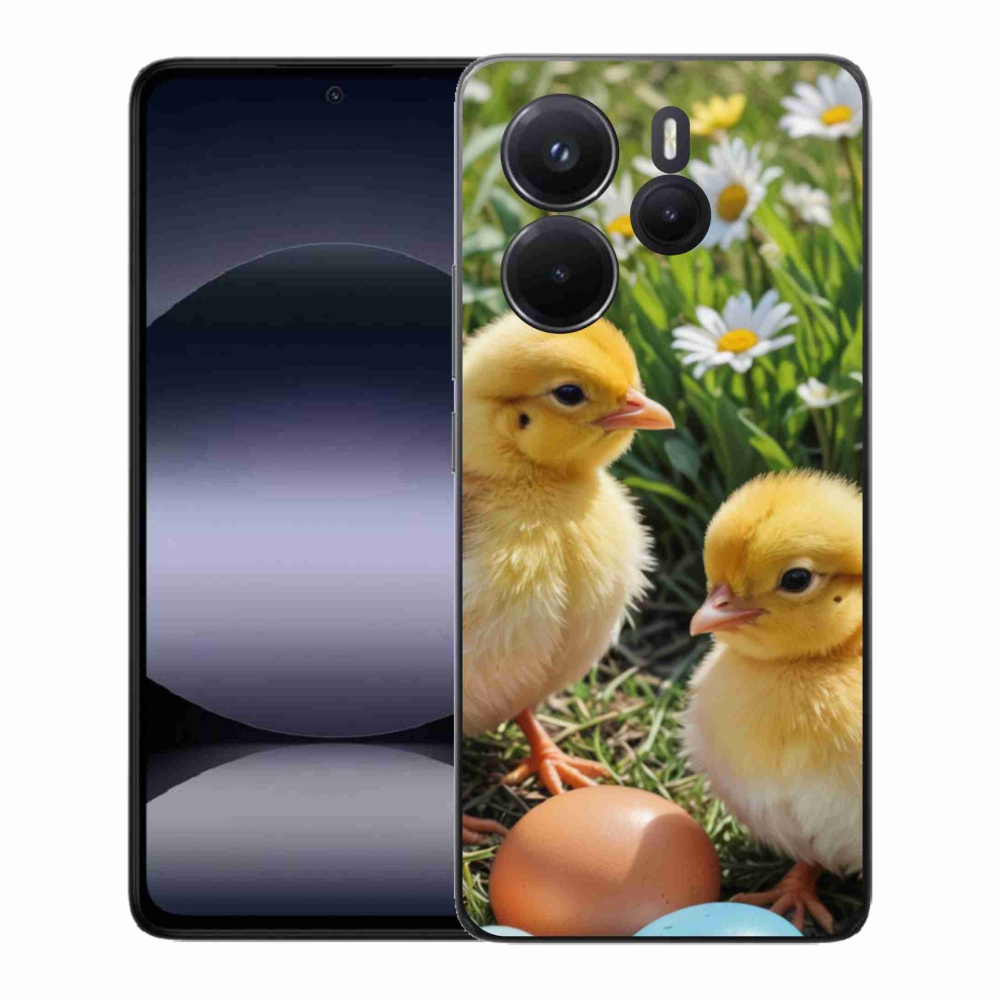 Gelový kryt mmCase na Xiaomi Redmi Note 14 - kuřátka