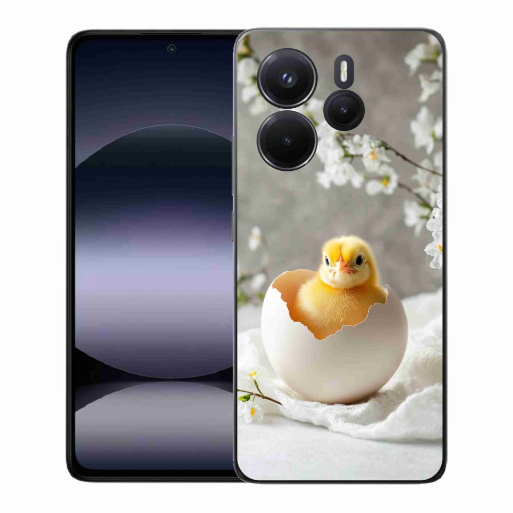 Gelový kryt mmCase na Xiaomi Redmi Note 14 - kuřátko