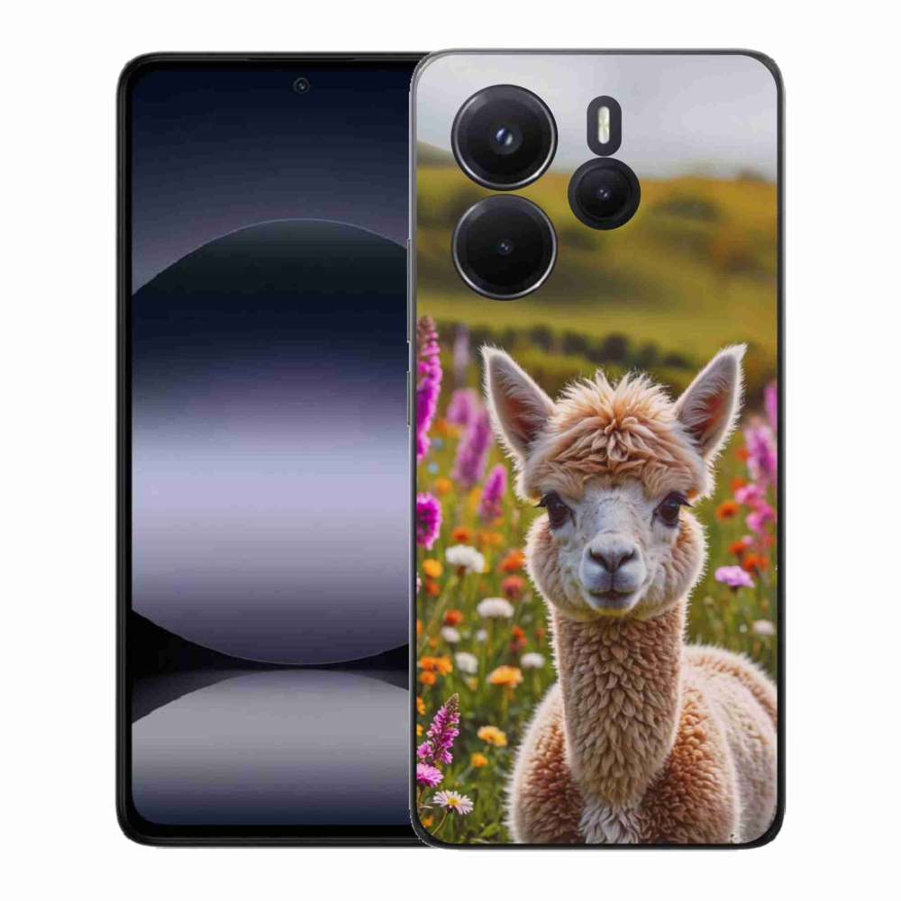 Gelový kryt mmCase na Xiaomi Redmi Note 14 - lama na louce