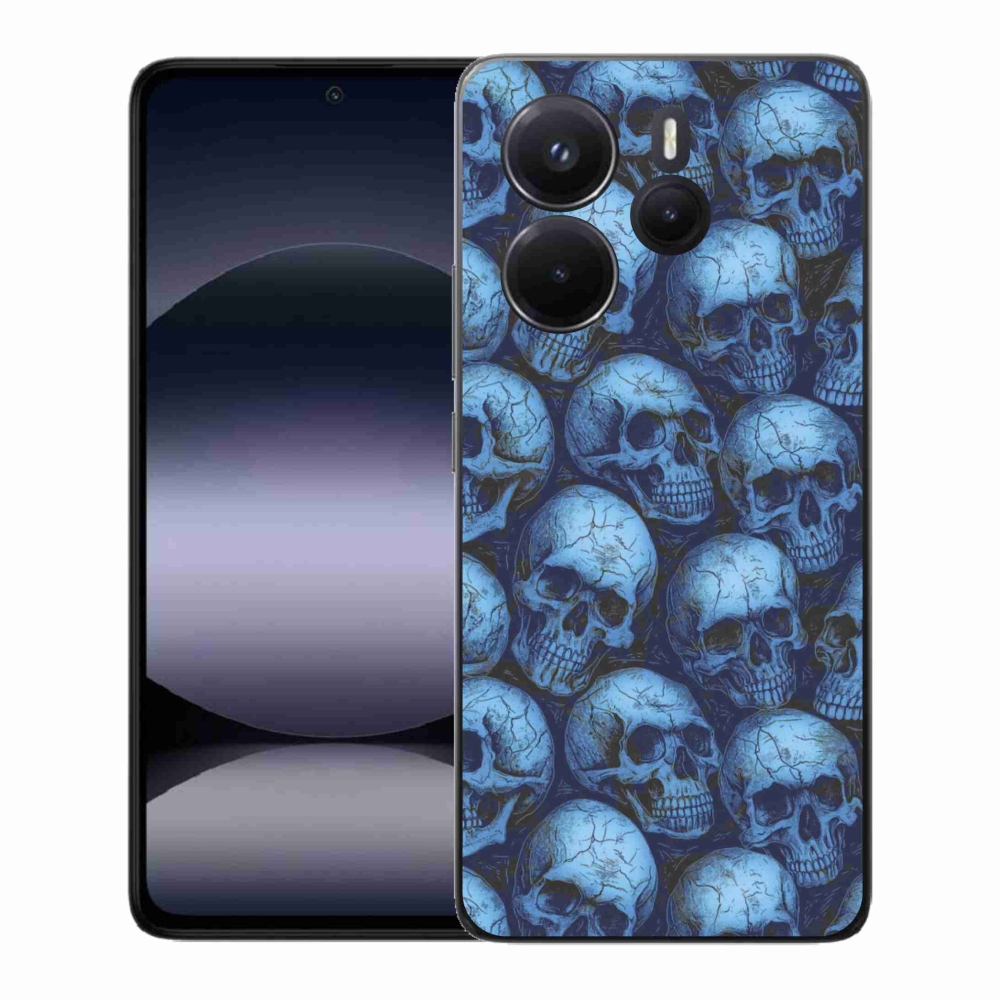 Gelový kryt mmCase na Xiaomi Redmi Note 14 - lebky