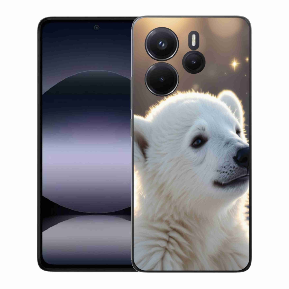 Gelový kryt mmCase na Xiaomi Redmi Note 14 - lední medvěd