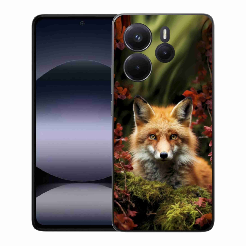 Gelový kryt mmCase na Xiaomi Redmi Note 14 - liška v lese