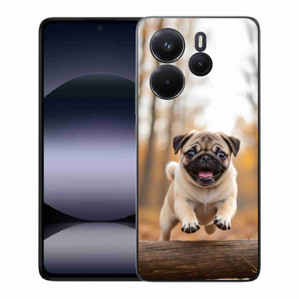 Gelový kryt mmCase na Xiaomi Redmi Note 14 - mops 2