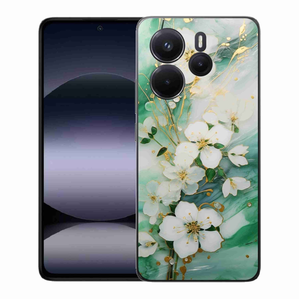 Gelový kryt mmCase na Xiaomi Redmi Note 14 - něžné květy