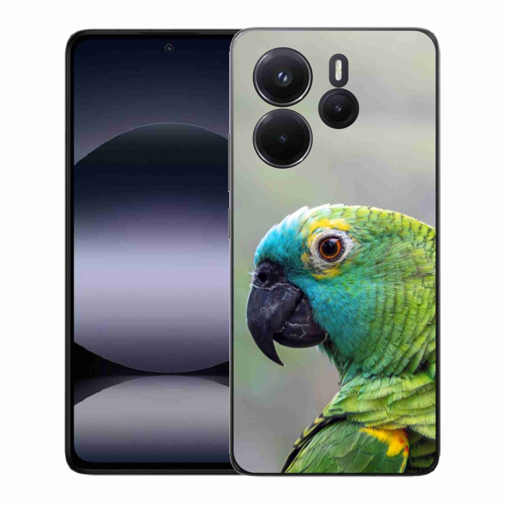 Gelový kryt mmCase na Xiaomi Redmi Note 14 - papoušek amazoňan