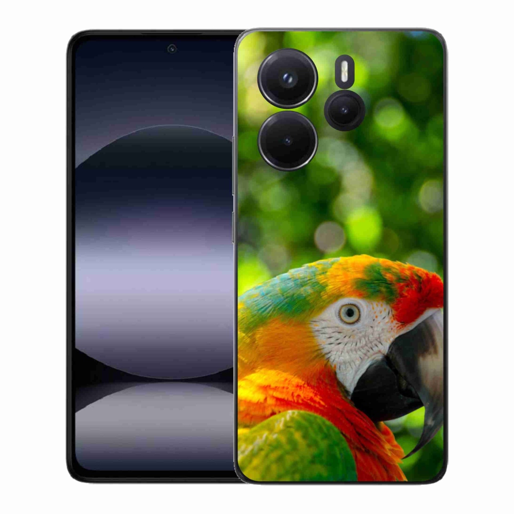 Gelový kryt mmCase na Xiaomi Redmi Note 14 - papoušek ara 3