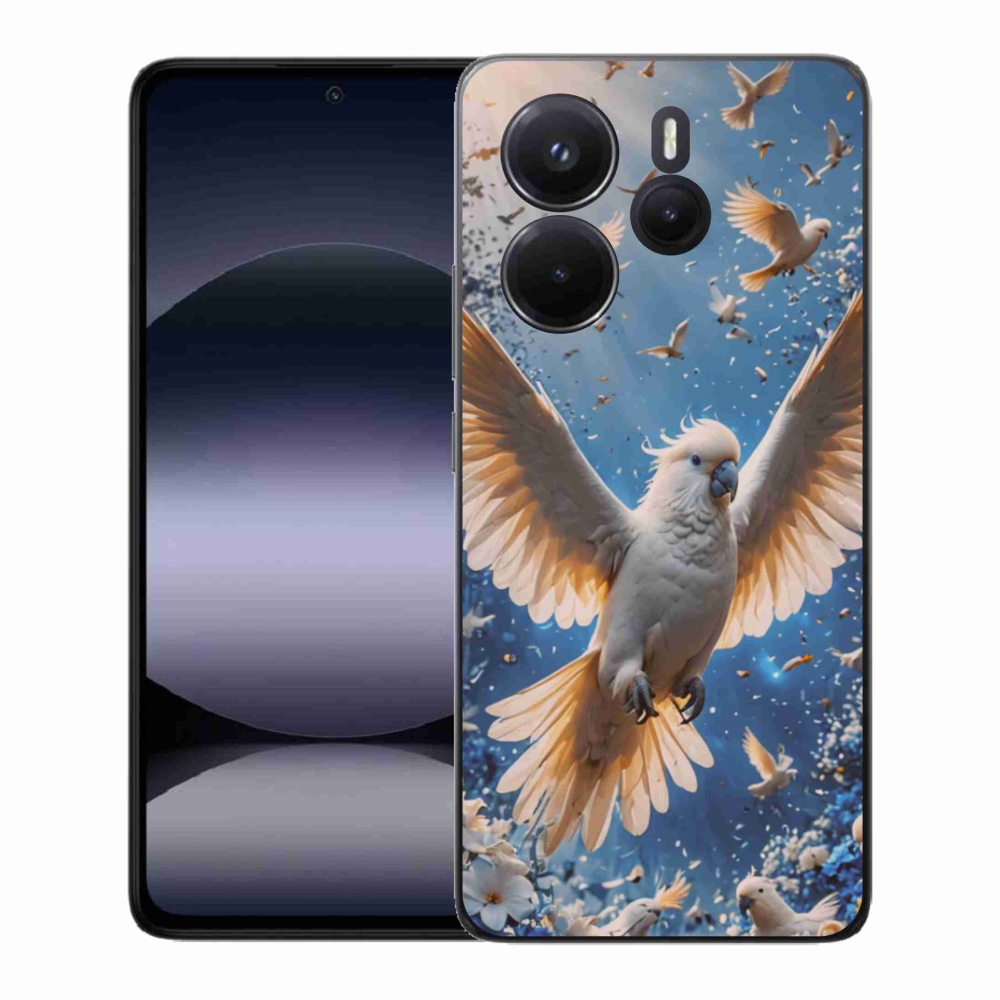 Gelový kryt mmCase na Xiaomi Redmi Note 14 - papoušek kakadu