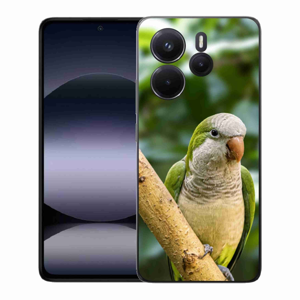 Gelový kryt mmCase na Xiaomi Redmi Note 14 - papoušek mníšek