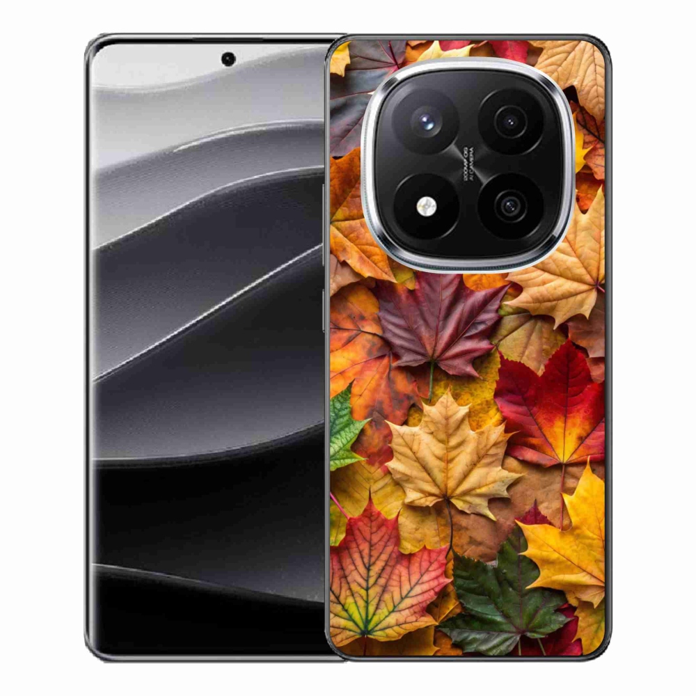 Gelový kryt mmCase na Xiaomi Redmi Note 14 Pro+ 5G - javorové listy 2