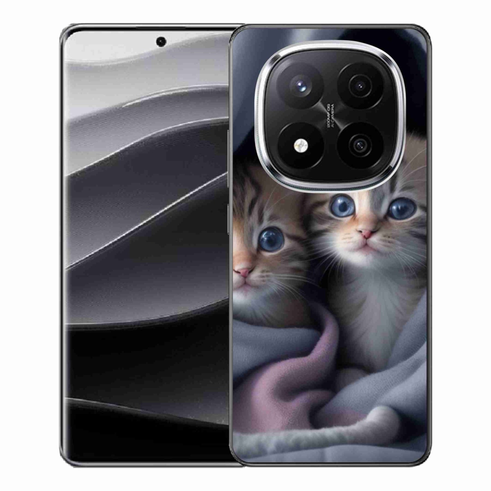 Gelový kryt mmCase na Xiaomi Redmi Note 14 Pro+ 5G - kočičí duo 2