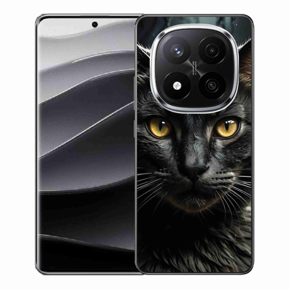 Gelový kryt mmCase na Xiaomi Redmi Note 14 Pro+ 5G - kočičí pohled 3