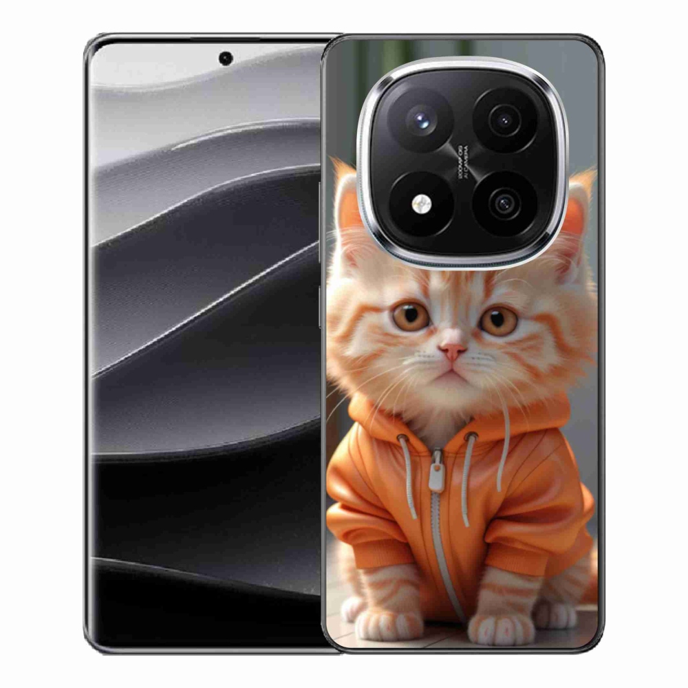Gelový kryt mmCase na Xiaomi Redmi Note 14 Pro+ 5G - kotě v mikině