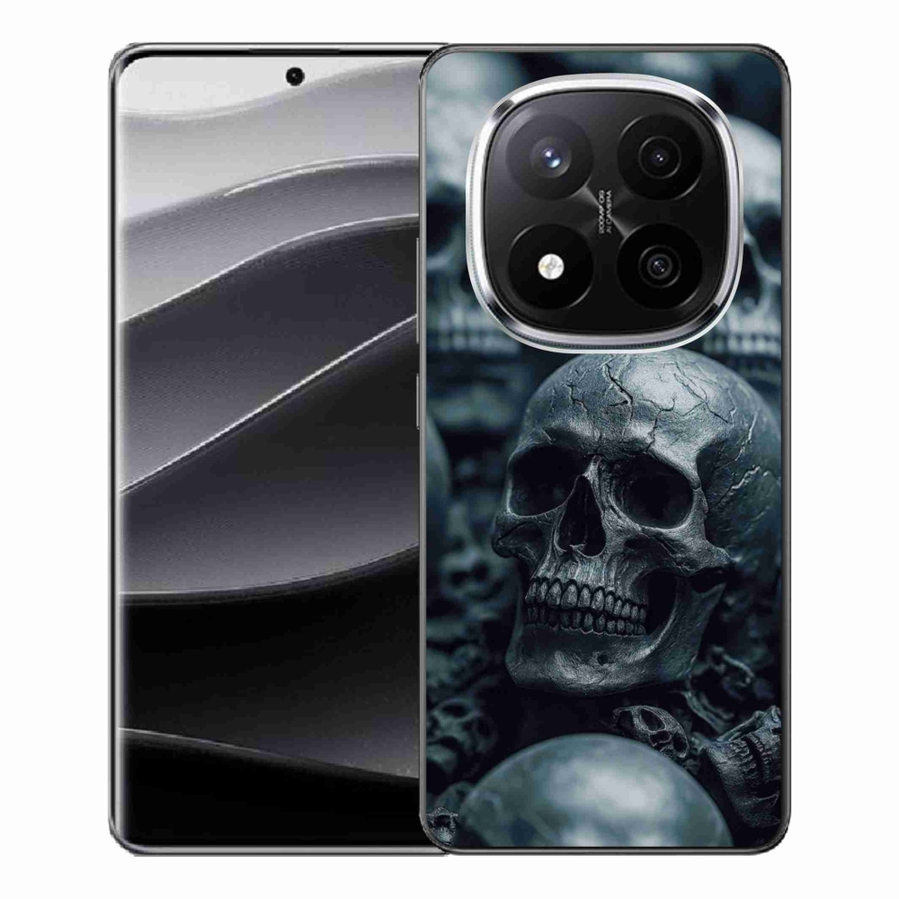 Gelový kryt mmCase na Xiaomi Redmi Note 14 Pro+ 5G - lebka 2