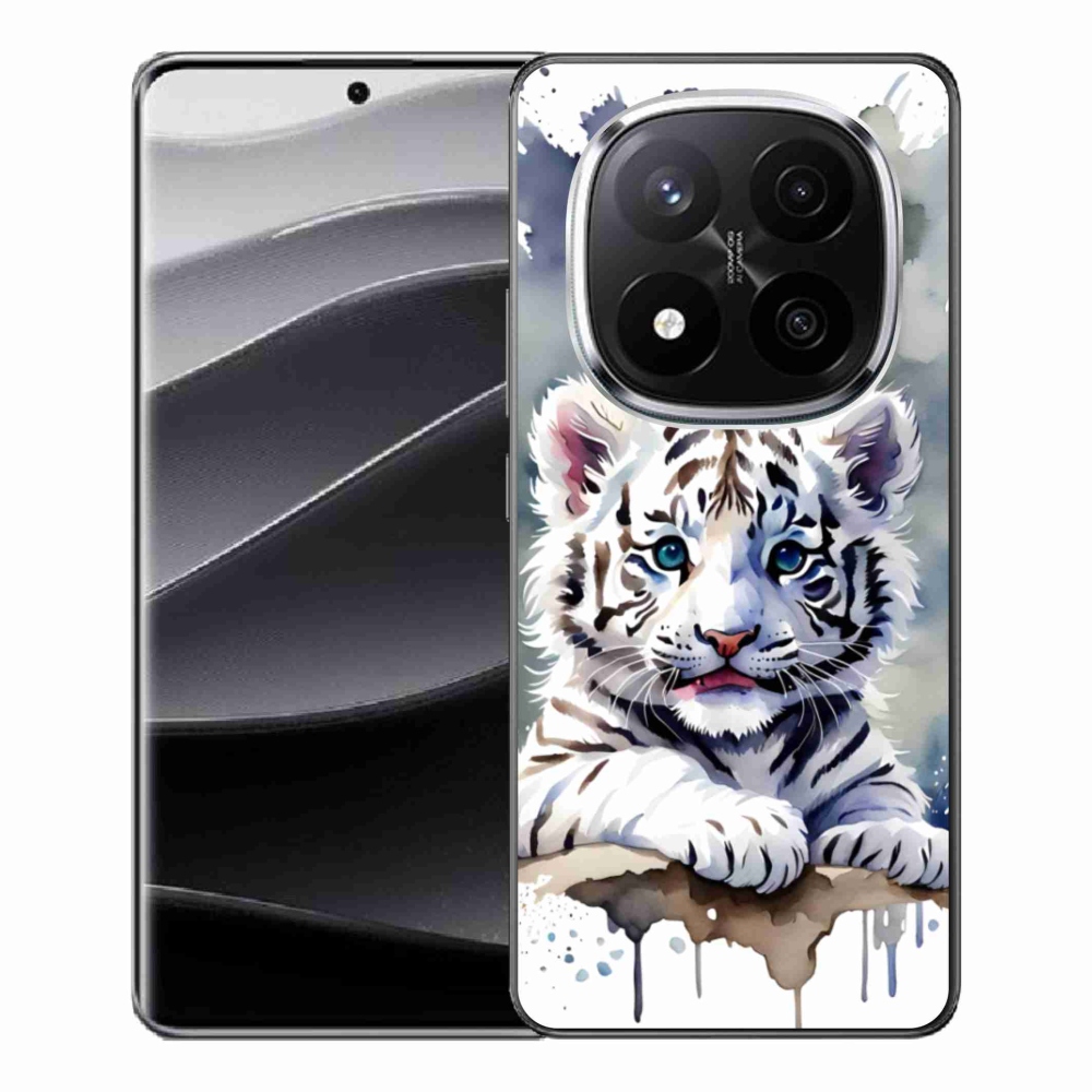 Gelový kryt mmCase na Xiaomi Redmi Note 14 Pro+ 5G - mládě bílého tygra