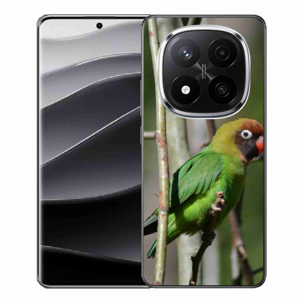 Gelový kryt mmCase na Xiaomi Redmi Note 14 Pro+ 5G - papoušek agapornis