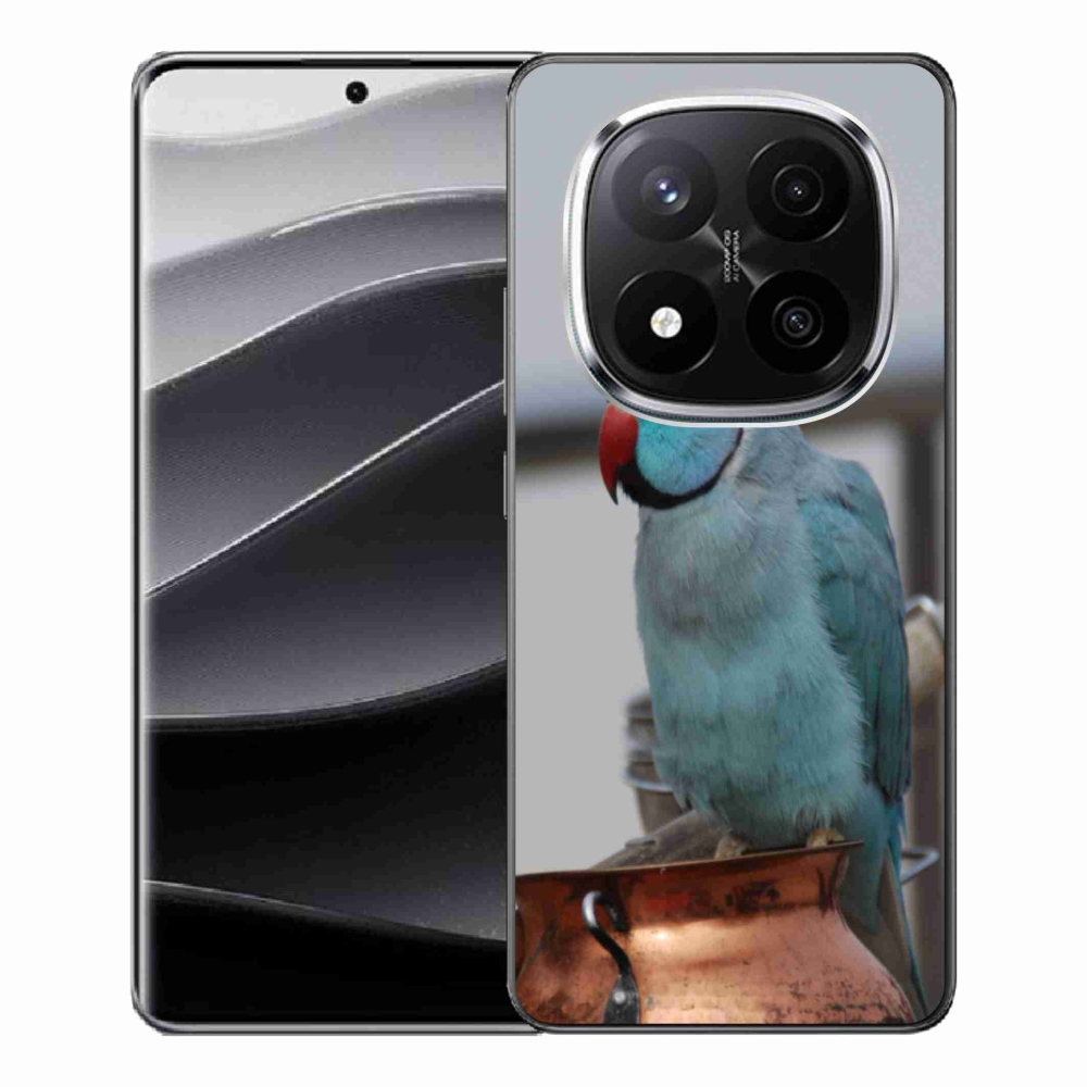 Gelový kryt mmCase na Xiaomi Redmi Note 14 Pro+ 5G - papoušek alexandr modrý