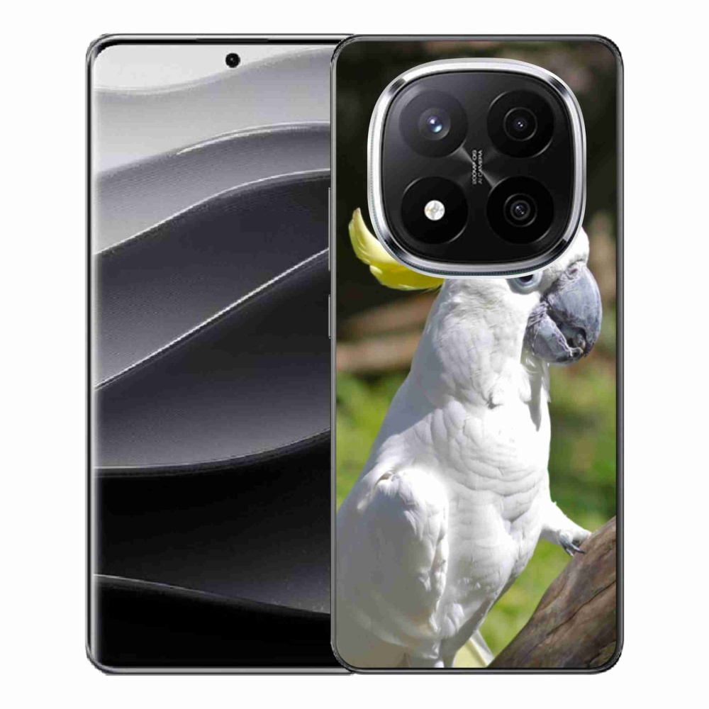Gelový kryt mmCase na Xiaomi Redmi Note 14 Pro+ 5G - papoušek kakadu 2