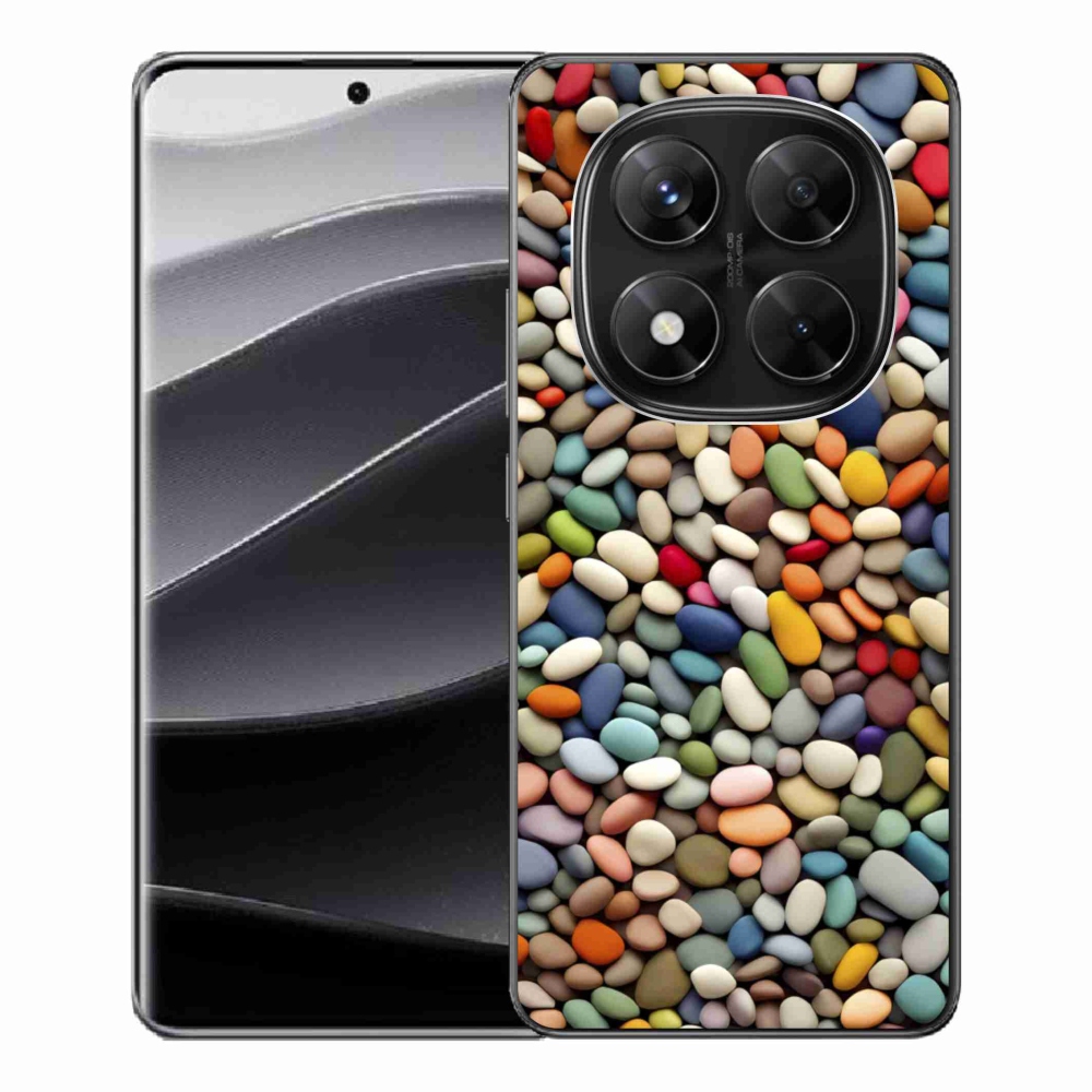 Gelový kryt mmCase na Xiaomi Redmi Note 14 Pro 5G/Poco X7 5G - barevné kamínky 2