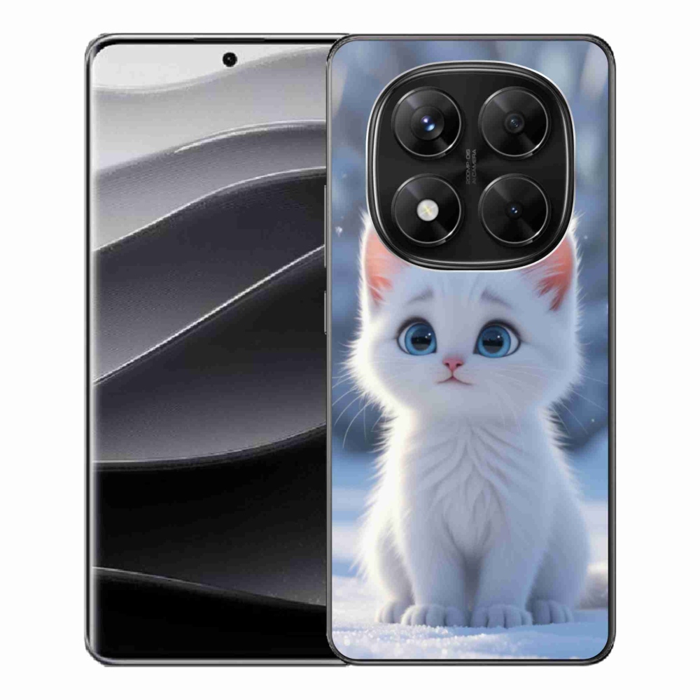 Gelový kryt mmCase na Xiaomi Redmi Note 14 Pro 5G/Poco X7 5G - bílé kotě 3