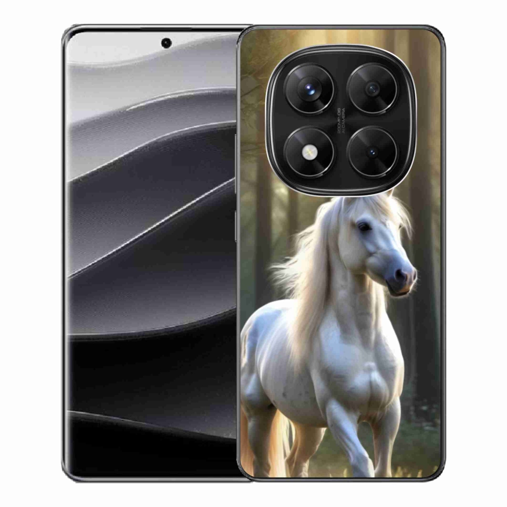 Gelový kryt mmCase na Xiaomi Redmi Note 14 Pro 5G/Poco X7 5G - bílý kůň 3