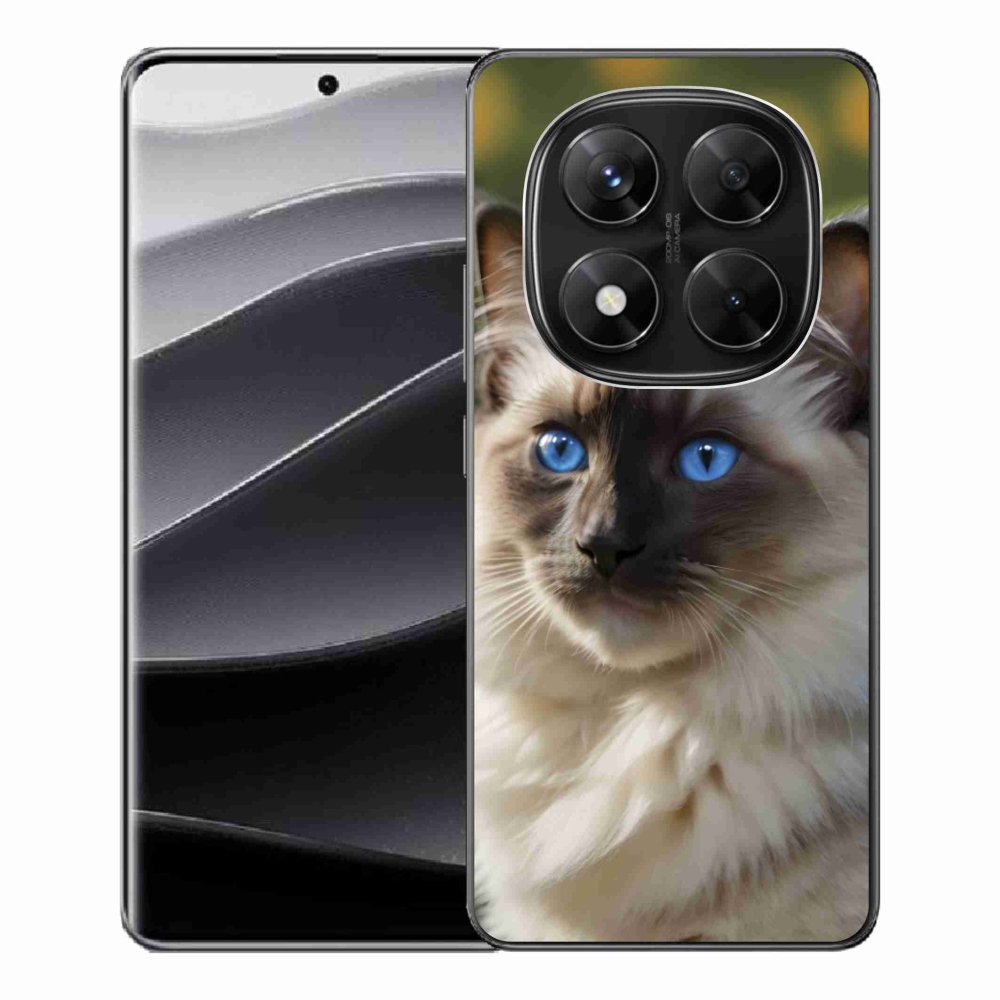 Gelový kryt mmCase na Xiaomi Redmi Note 14 Pro 5G/Poco X7 5G - bílý ragdoll