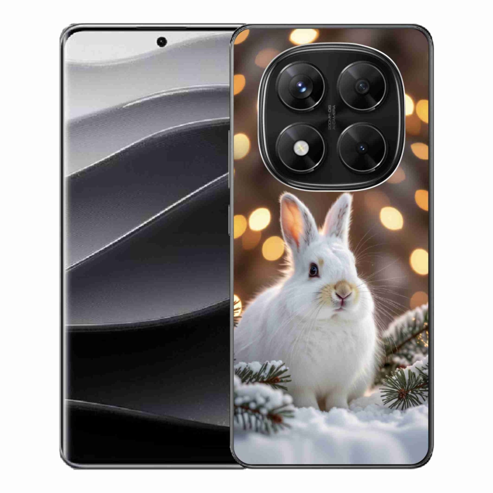 Gelový kryt mmCase na Xiaomi Redmi Note 14 Pro 5G/Poco X7 5G - bílý zajíc