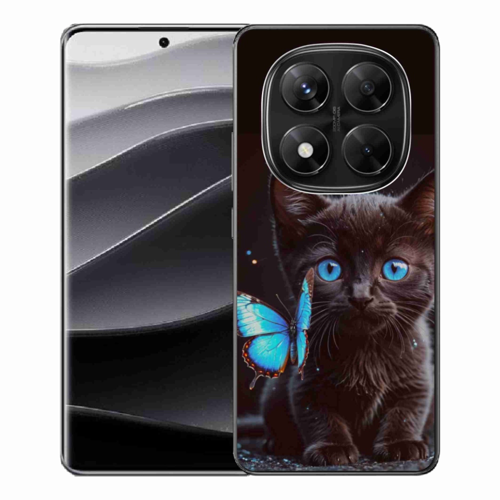 Gelový kryt mmCase na Xiaomi Redmi Note 14 Pro 5G/Poco X7 5G - černé kotě 3