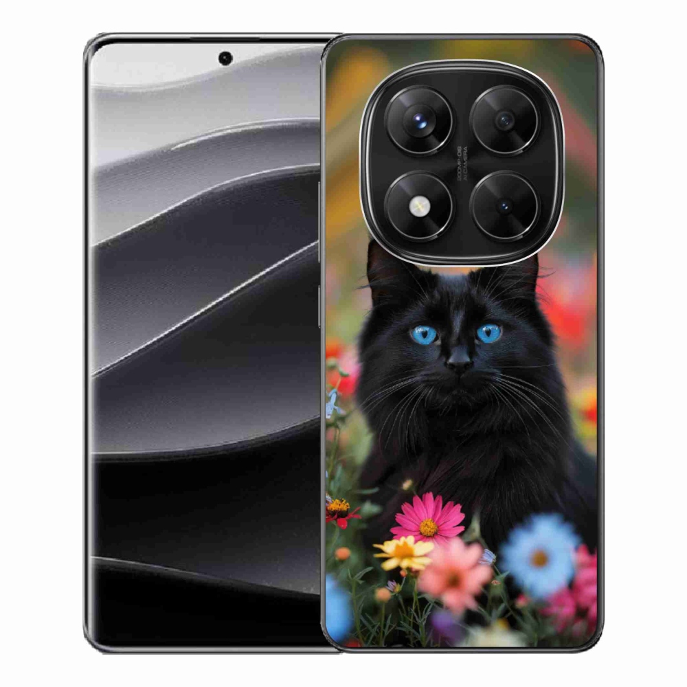 Gelový kryt mmCase na Xiaomi Redmi Note 14 Pro 5G/Poco X7 5G - černé kotě 4