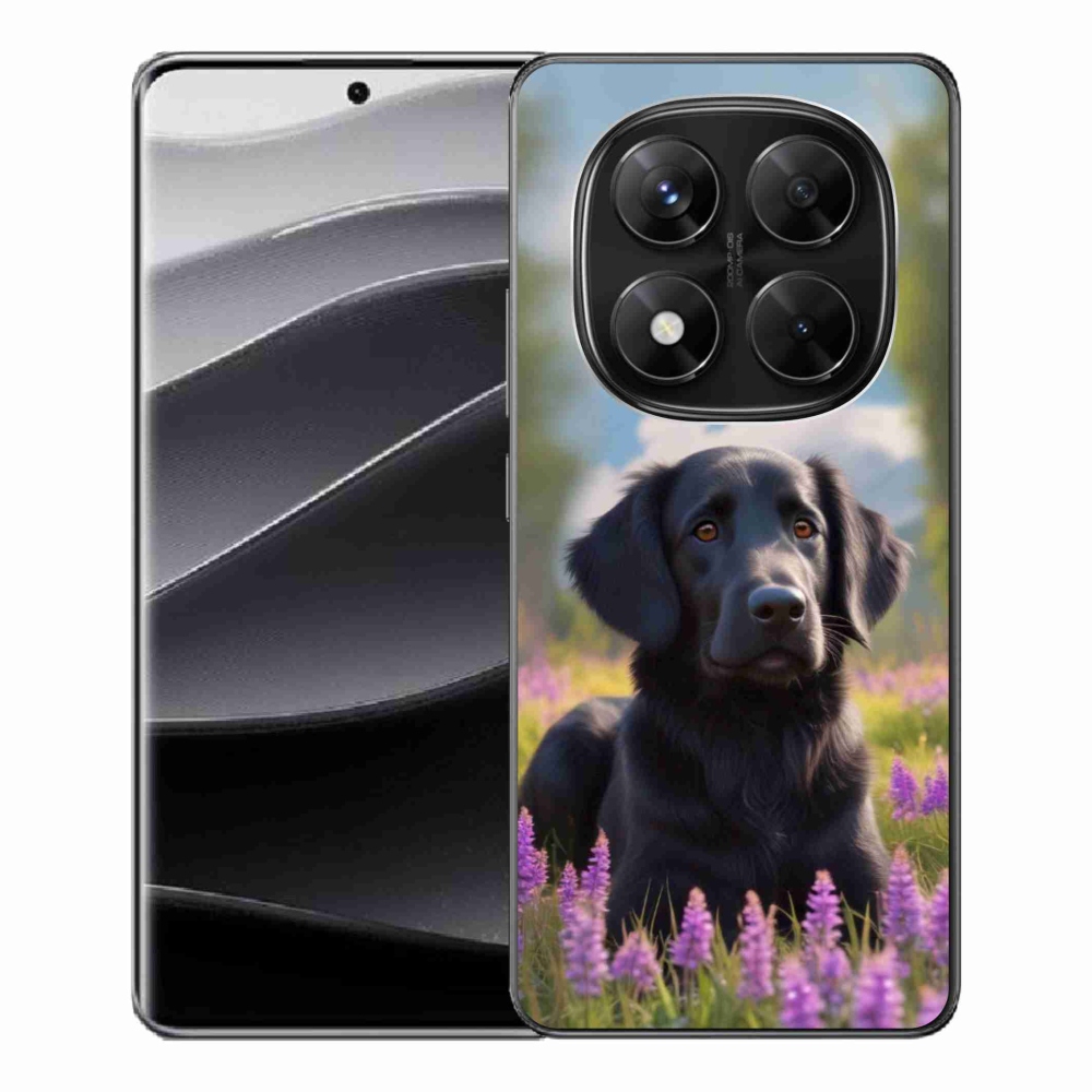 Gelový kryt mmCase na Xiaomi Redmi Note 14 Pro 5G/Poco X7 5G - elegantní černý retrívr