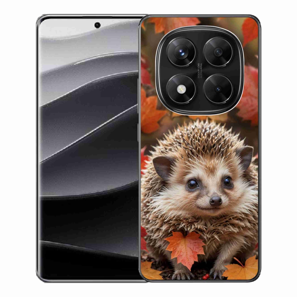 Gelový kryt mmCase na Xiaomi Redmi Note 14 Pro 5G/Poco X7 5G - ježek v listí