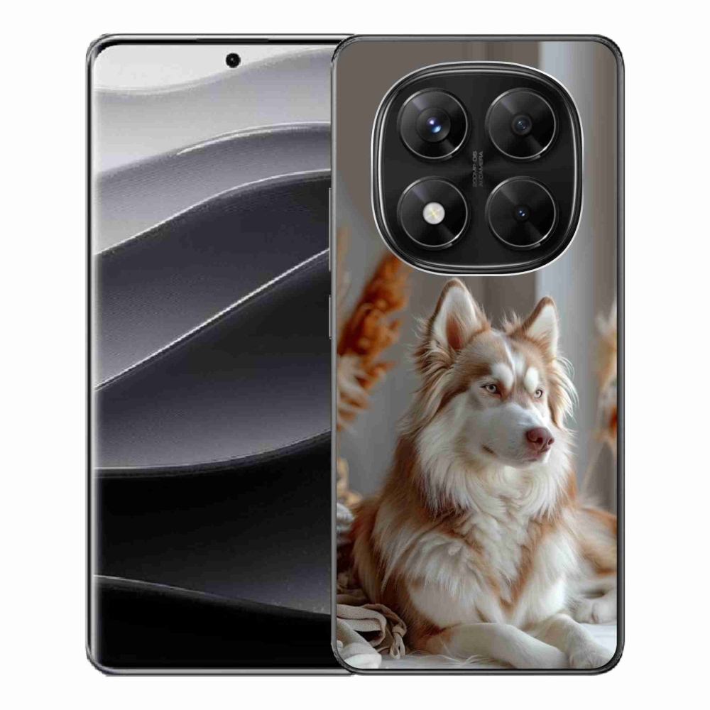 Gelový kryt mmCase na Xiaomi Redmi Note 14 Pro 5G/Poco X7 5G - klidný sibiřský husky
