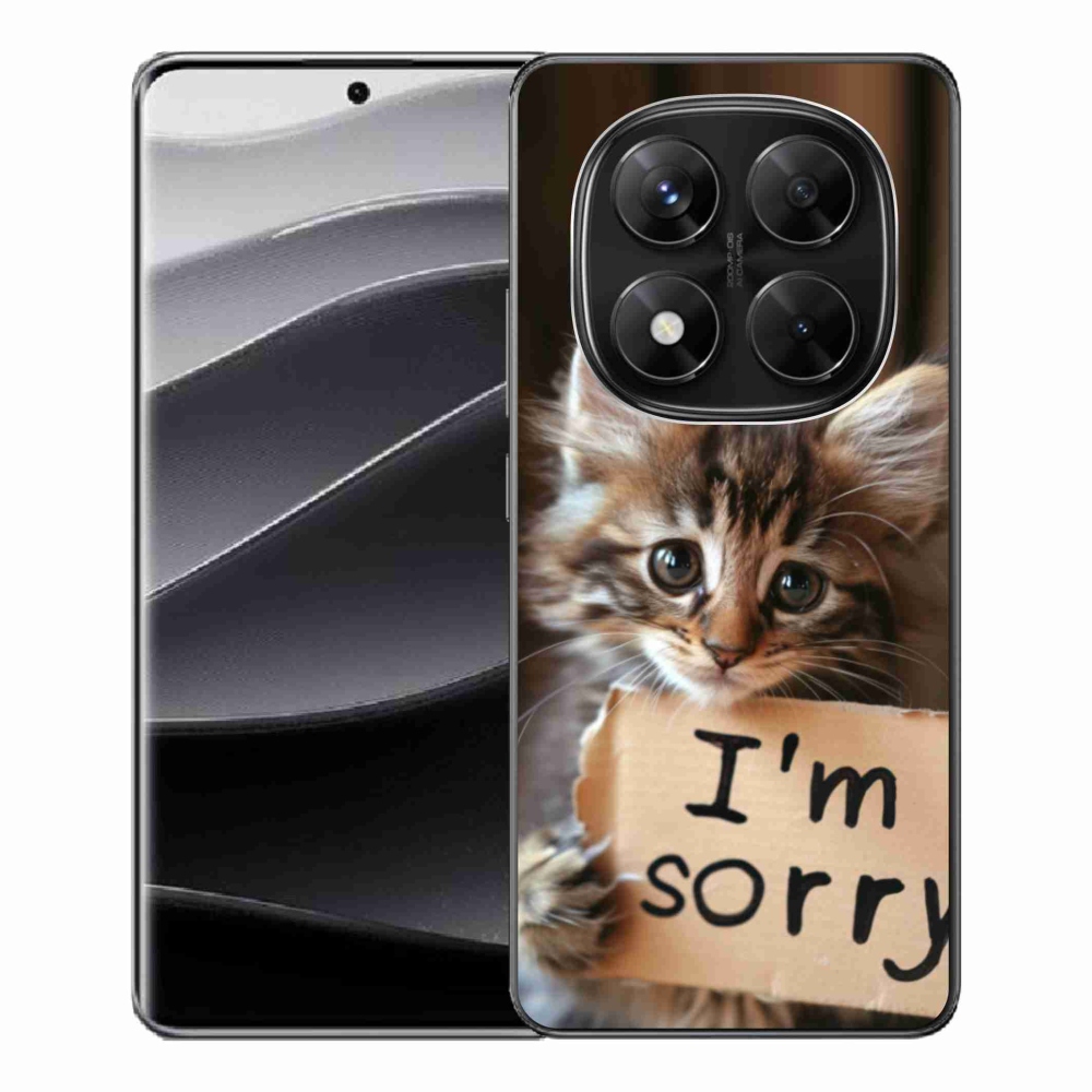 Gelový kryt mmCase na Xiaomi Redmi Note 14 Pro 5G/Poco X7 5G - kočíčí omluva