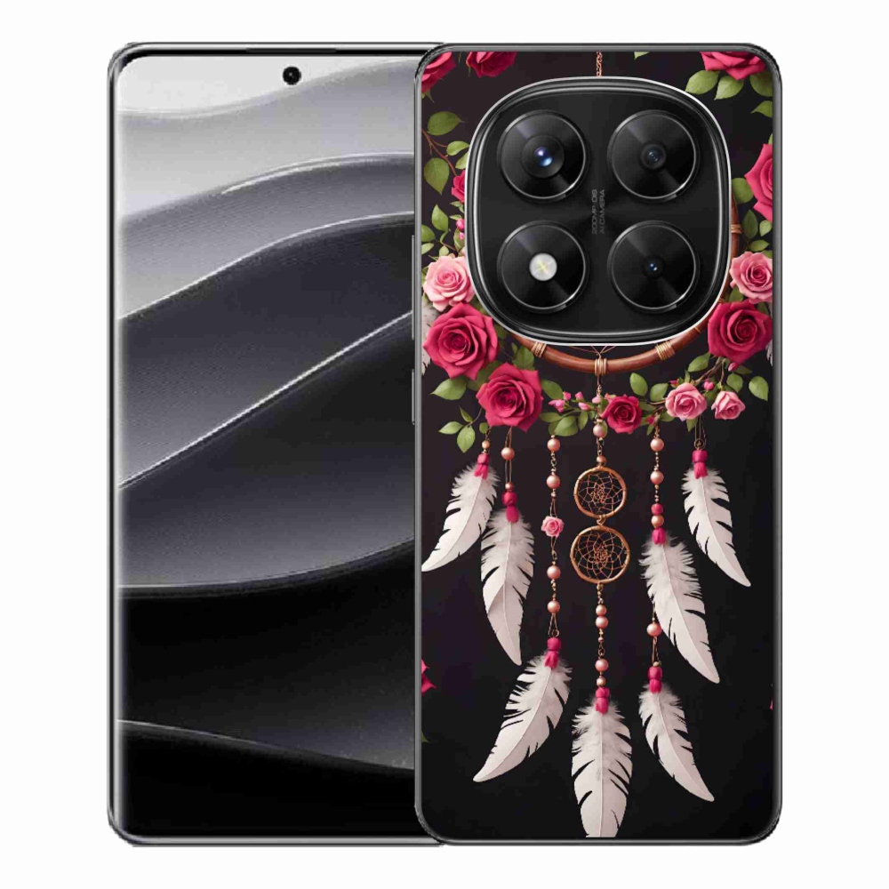 Gelový kryt mmCase na Xiaomi Redmi Note 14 Pro 5G/Poco X7 5G - lapač snů s růžemi