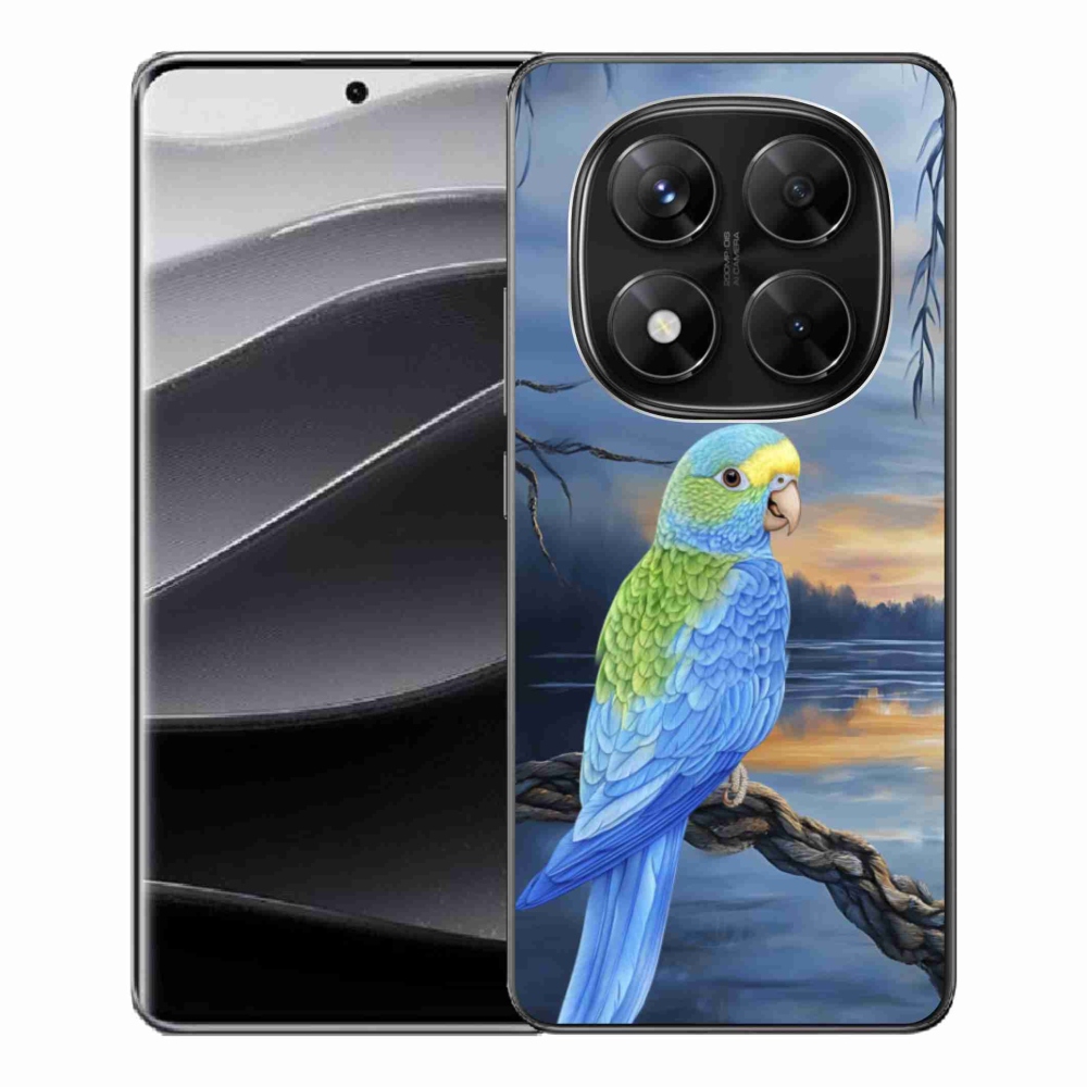 Gelový kryt mmCase na Xiaomi Redmi Note 14 Pro 5G/Poco X7 5G - modrý papoušek
