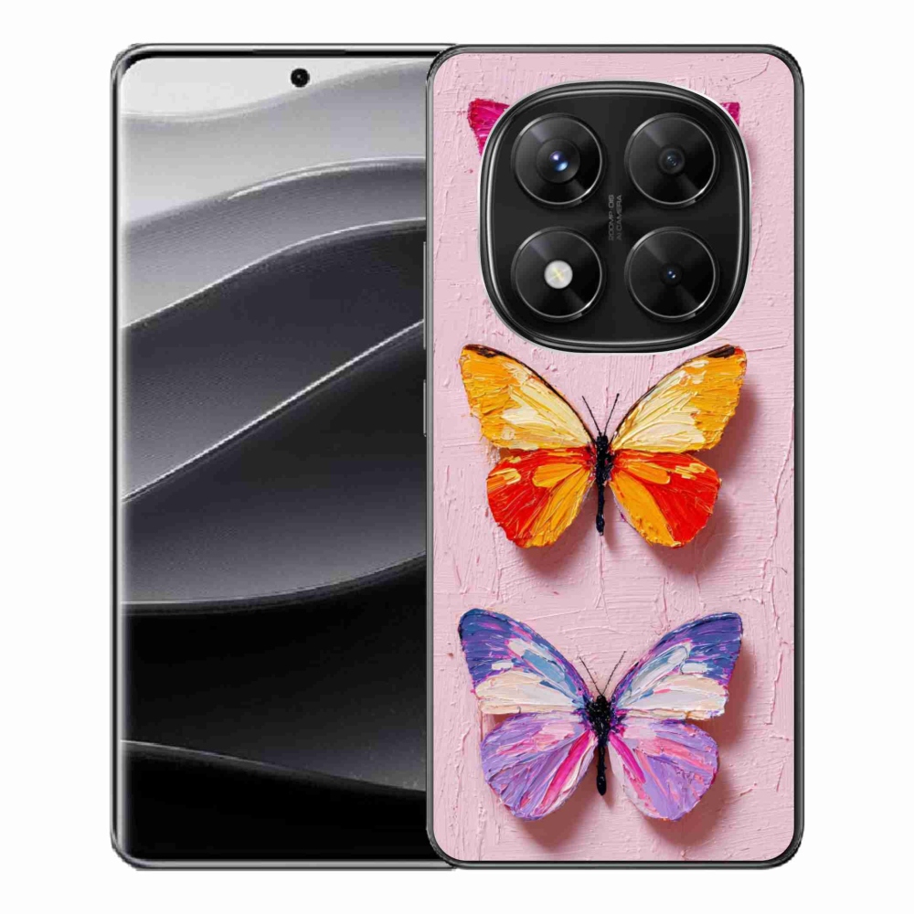 Gelový kryt mmCase na Xiaomi Redmi Note 14 Pro 5G/Poco X7 5G - motýlí trojice