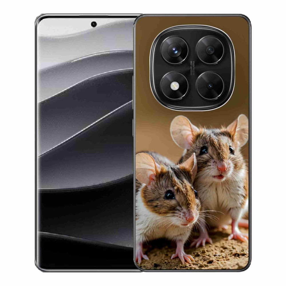 Gelový kryt mmCase na Xiaomi Redmi Note 14 Pro 5G/Poco X7 5G - myší duo
