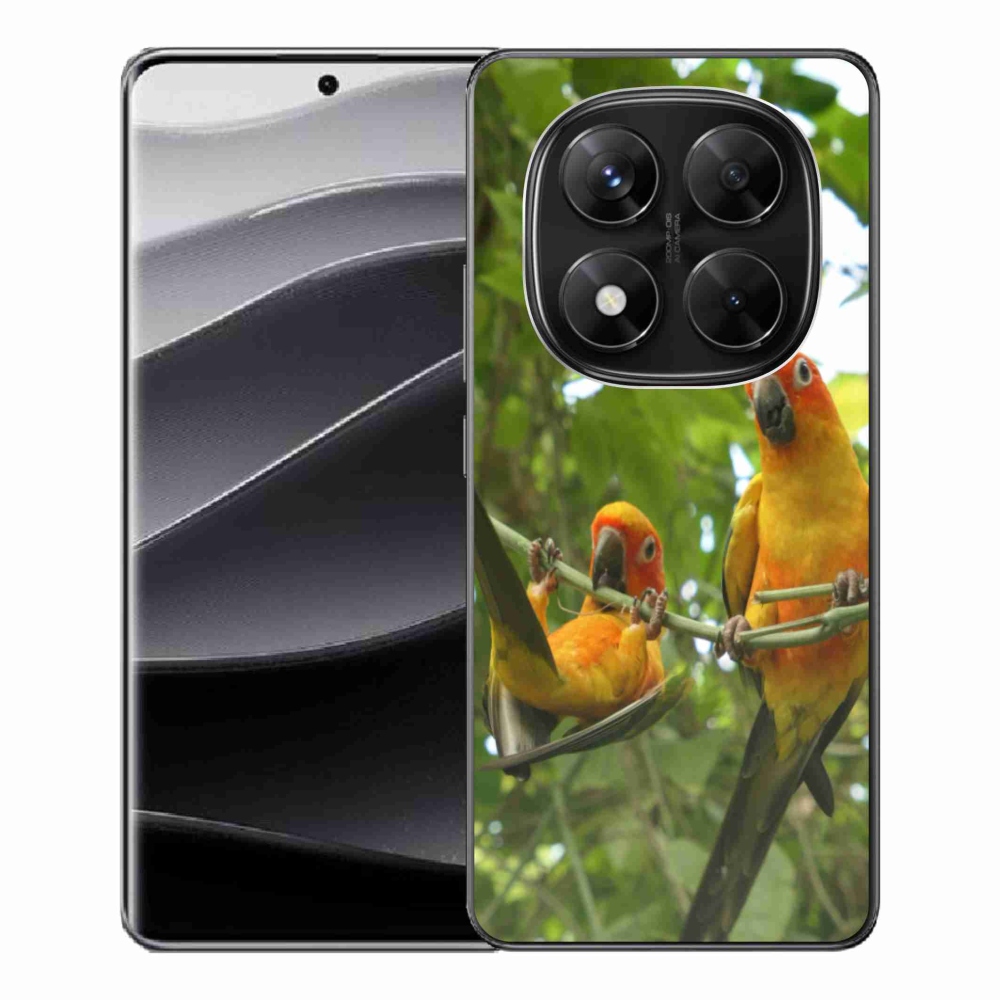 Gelový kryt mmCase na Xiaomi Redmi Note 14 Pro 5G/Poco X7 5G - papoušci aratingy